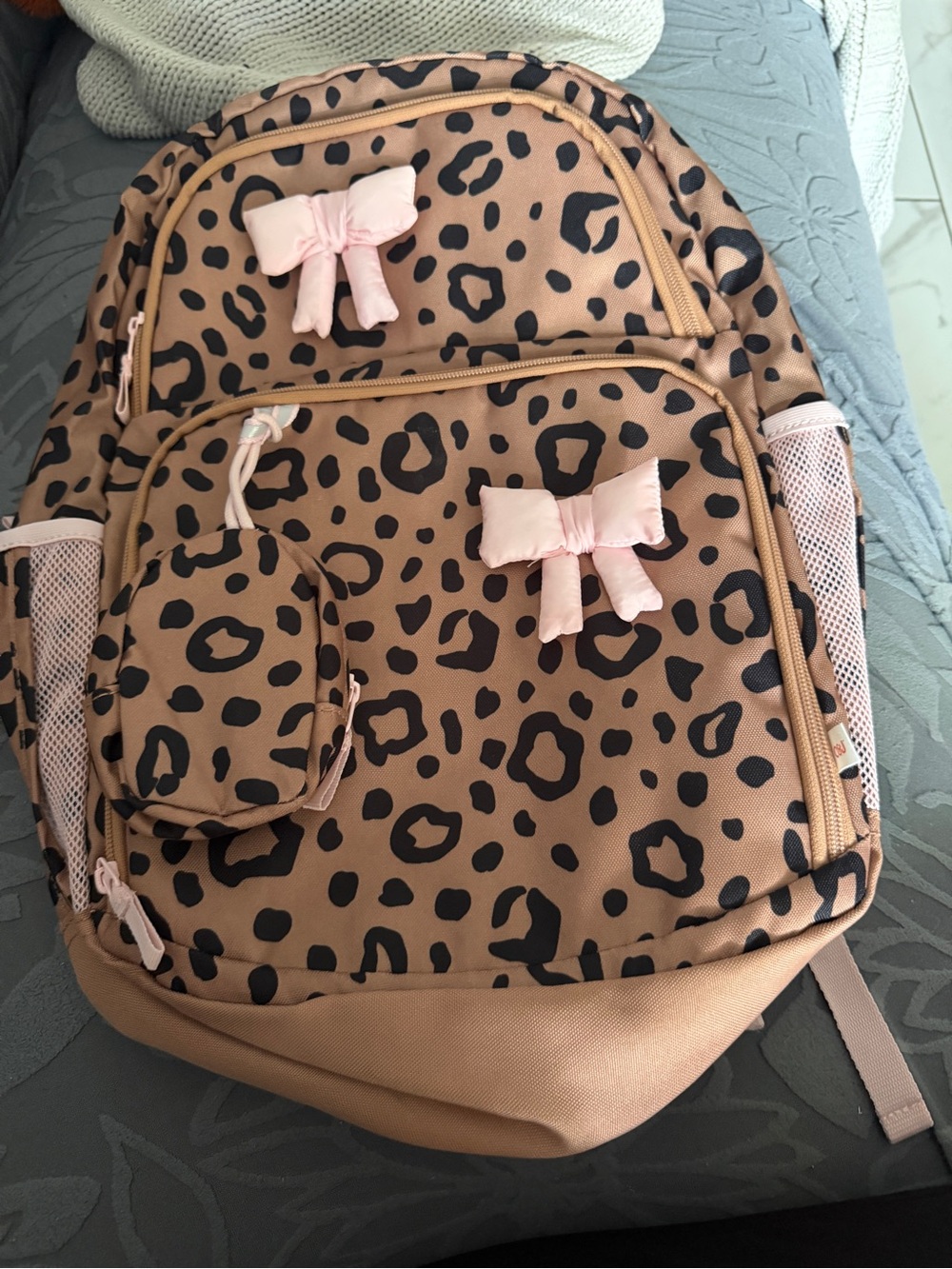NWT Cat and Jack Leopard Backpack
